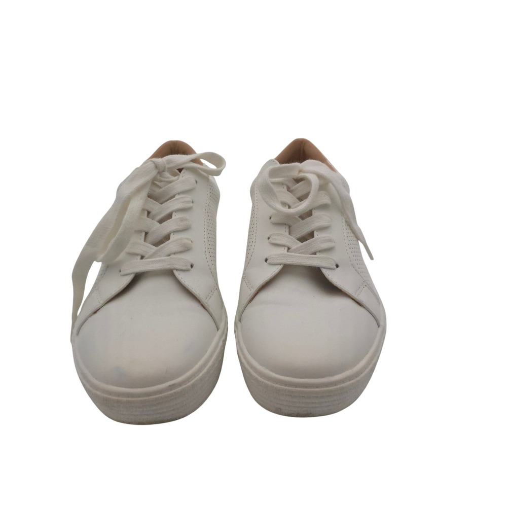 Steve Madden‎ Toliver White Perforated Platform Sneakers Women Size 8